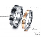 Quality and Quantity Assured Titanium Ring For Lovers 
