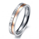 Complete in Specifications Titanium Ring For Lovers