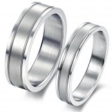 Stable Quality Simple Titanium Ring For Lovers 