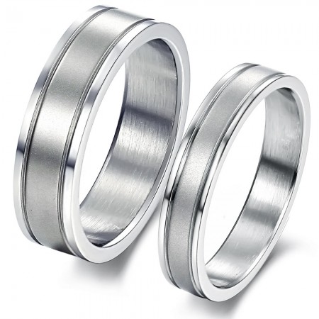 Stable Quality Simple Titanium Ring For Lovers 