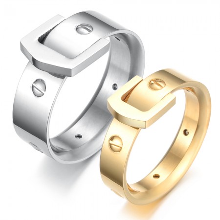 Dependable Performance Screw Titanium Ring For Lovers 