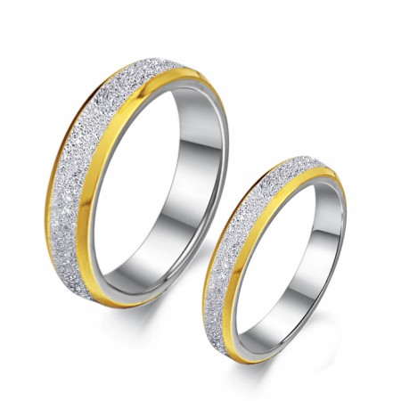 Excellent Quality Scrub Titanium Ring For Lovers 