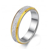 Excellent Quality Scrub Titanium Ring For Lovers 