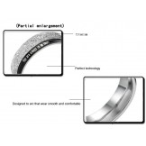 Dependable Performance Black Titanium Ring For Lovers 