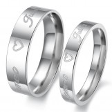 Dependable Performance Sweetheart Titanium Ring For Lovers 