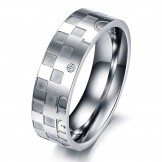 Selling Well all over the World Puzzle Titanium Ring For Lovers