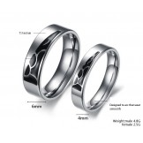Stable Quality Titanium Ring For Lovers 
