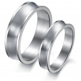 The Queen of Quality Simple Titanium Ring For Lovers 