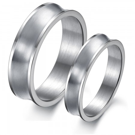 The Queen of Quality Simple Titanium Ring For Lovers 