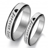 The King of Quantity Endless Love Titanium Ring For Lovers 
