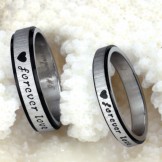 The King of Quantity Endless Love Titanium Ring For Lovers 