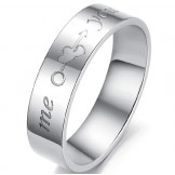 Dependable Performance Titanium Ring For Lovers