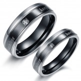 Stable Quality Elegant Titanium Ring For Lovers