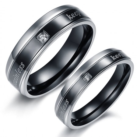 Stable Quality Elegant Titanium Ring For Lovers
