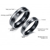 Stable Quality Elegant Titanium Ring For Lovers