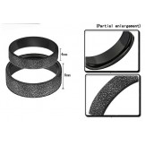 Superior Quality Black Titanium Ring For Lovers 