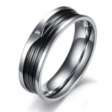 High Quality Concise Titanium Ring For Lovers 