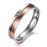 High Quality Concise Titanium Ring For Lovers 