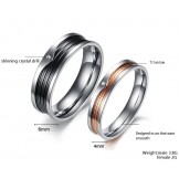 High Quality Concise Titanium Ring For Lovers 