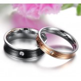 Excellent Quality Concise Titanium Ring For Lovers 