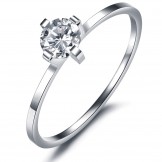 Dependable Performance Titanium Ring For Lovers With Rhinestone