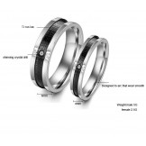 The King of Quantity Black Titanium Ring For Lovers