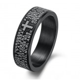 High Quality Cross Titanium Ring For Lovers