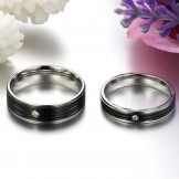 Superior Quality Concise Titanium Ring For Lovers  