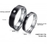 Superior Quality Concise Titanium Ring For Lovers  