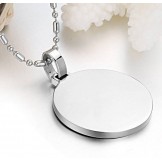 Excellent Quality Round Shape Titanium Necklace 