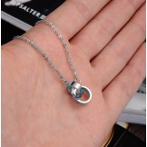 Complete in Specifications Female Phase Ring Titanium Necklace 