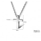 Quality and Quantity Assured Female Cross Titanium Necklace 