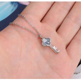 High Quality Female Key Titanium Necklace 