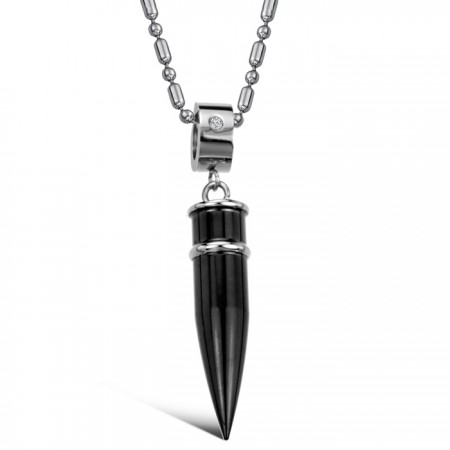 Superior Quality Black Titanium Necklace 