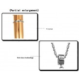 Superior Quality Black Titanium Necklace 