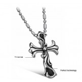 High Quality Male Cross Titanium Necklace 