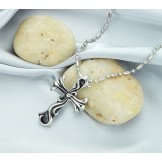High Quality Male Cross Titanium Necklace 