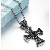 Wide Varieties Cross Titanium Necklace 