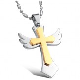 Well-known for Its Fine Quality Cross Titanium Necklace