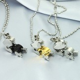 Stable Quality Dog Shape Titanium Necklace