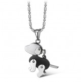 Stable Quality Dog Shape Titanium Necklace