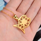 Quality and Quantity Assured Fish Shape Titanium Necklace 