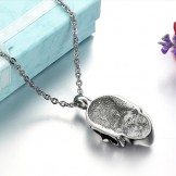 The King of Quantity Skull Titanium Necklace 