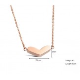 Reliable Quality Sweetheart Titanium Necklace 