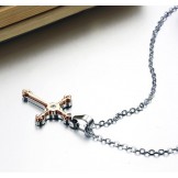 The King of Quantity Female Cross Titanium Necklace 