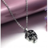 Superior Quality Male Skull Titanium Necklace 