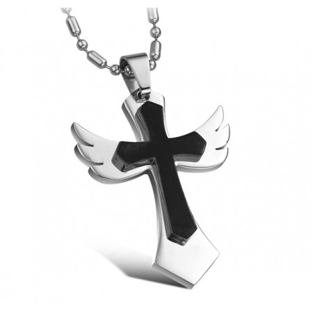 Stable Quality Cross Titanium Necklace 