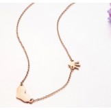 Excellent Quality Sweetheart Titanium Necklace 
