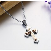Superior Quality Cross Titanium Necklace 