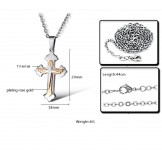 Superior Quality Cross Titanium Necklace 